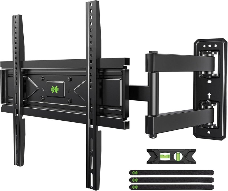 USX MOUNT Corner TV Wall Mount for 26-60 Inch TVs up to 80 lbs, Single Articulating Arm, Full Motion TV Wall Mount Bracket with Swivel and Tilt, Max VESA 400x400mm - Image 1